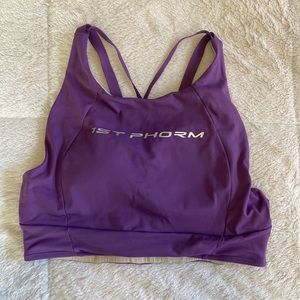 1st Phorm purple strappy sports bra Medium